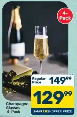 Pick n Pay Champagne Glasses 4-Pack offer