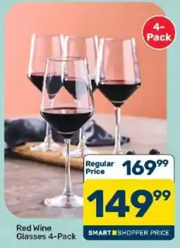 Pick n Pay Red Wine Glasses 4-Pack offer