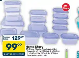 Pick n Pay Home Story 30-Piece Plastic FoodSavers Set offer