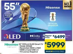 Pick n Pay Hisense 55" (139cm) QLED Smart TV offer