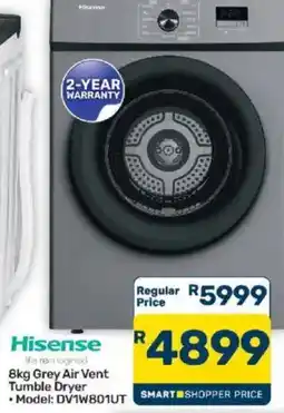 Pick n Pay Hisense 8kg Grey Air Vent Tumble Dryer offer
