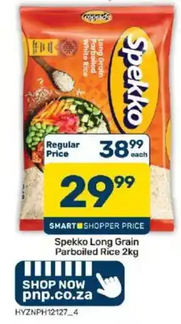 Pick n Pay Spekko Long Grain Parboiled Rice offer
