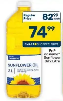 Pick n Pay no name Sunflower Oil offer