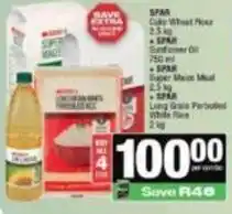 Spar Spar - cake wheat flour, sunflower oil, super maize meal, long grain parboiled white rice offer