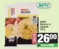 Spar Spar - macaroni or spaghetti offer
