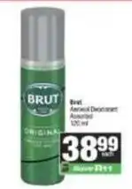 Spar Brut - aerosol deodorant offer