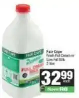 Spar Fair cape - fresh full cream or low fat milk offer