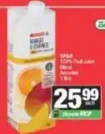 Spar Spar - 100% fruit juice blend offer