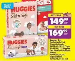 Shoprite Huggies - gold skin soft disposable nappies offer