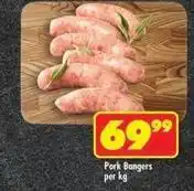 Shoprite Pork bangers offer