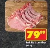 Shoprite Pork rib & loin chops offer