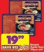 Shoprite Renown - shoulder bacon offer