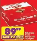 Shoprite Ritebrand - sausage rolls offer