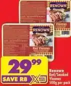 Shoprite Renown - red/smoked viennas offer