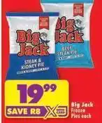 Shoprite Big jack - frozen pies offer
