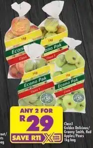 Shoprite Econo - apples/pears offer