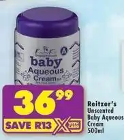 Shoprite Baby aqueous cream offer