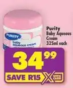 Shoprite Purity - baby aqueous cream offer