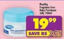 Shoprite Purity - baby petroleum jelly 100ml offer