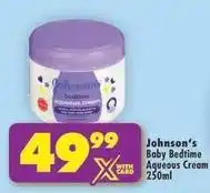 Shoprite Johnson's - baby bedtime aqueous cream offer
