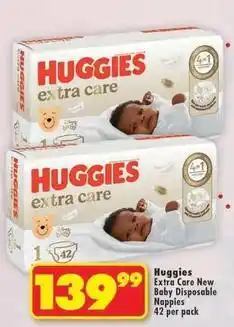 Shoprite Huggies - extra care new baby disposable nappies offer