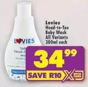 Shoprite Lovies - head-to-toe baby wash offer