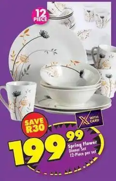 Shoprite Spring flower dinner set offer