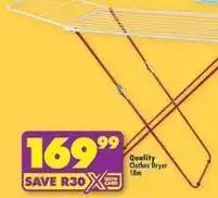 Shoprite Quality clothes dryer offer