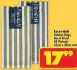 Shoprite Essentials - cubana stripe guest towel offer
