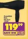 Shoprite Black hair dryer 1200w offer