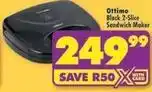 Shoprite Ottimo - black 2-slice sandwich maker offer