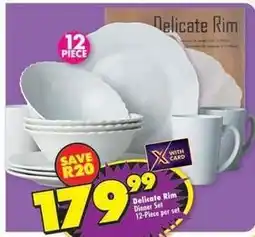 Shoprite Delicate rim dinner set offer