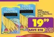 Shoprite Latex gloves offer