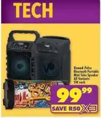Shoprite Mini - xceed pulse bluetooth portable tube speaker offer
