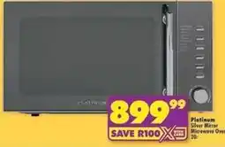 Shoprite Platinum - silver mirror microwave oven offer