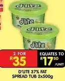 Shoprite D'lite - d'lite 37% fat spread tub offer