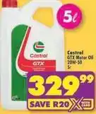 Shoprite Castrol - gtx motor oil 20w-50 offer