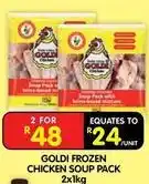 Shoprite Goldi - frozen chicken soup pack offer