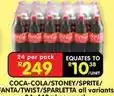 Shoprite Coca cola - coca-cola/stoney/sprite/fanta/twist/sparletta all variants offer