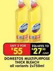 Shoprite Domestos - multipurpose thick bleach offer