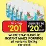Shoprite White star - instant maize porridge offer