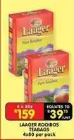 Shoprite Laager - rooibos teabags offer
