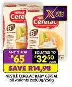 Shoprite Baby cereal offer