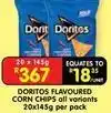 Shoprite Doritos - flavoured corn chips offer