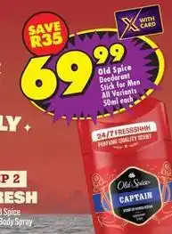 Shoprite Old spice - deodorant stick for men offer