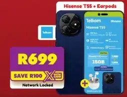Shoprite Hisense - t55 + earpods offer