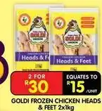 Shoprite Goldi - frozen chicken heads & feet offer