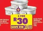 Shoprite Frozen - grain field chickens chicken livers offer