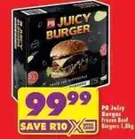 Shoprite Frozen - juicy burger beef burgers offer