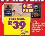 Shoprite Farmbest fresh chicken braai pack & robertson's spice offer